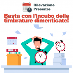 Basta con l'incubo delle timbrature dimenticate con le notifiche di App Rilevazione Presenze