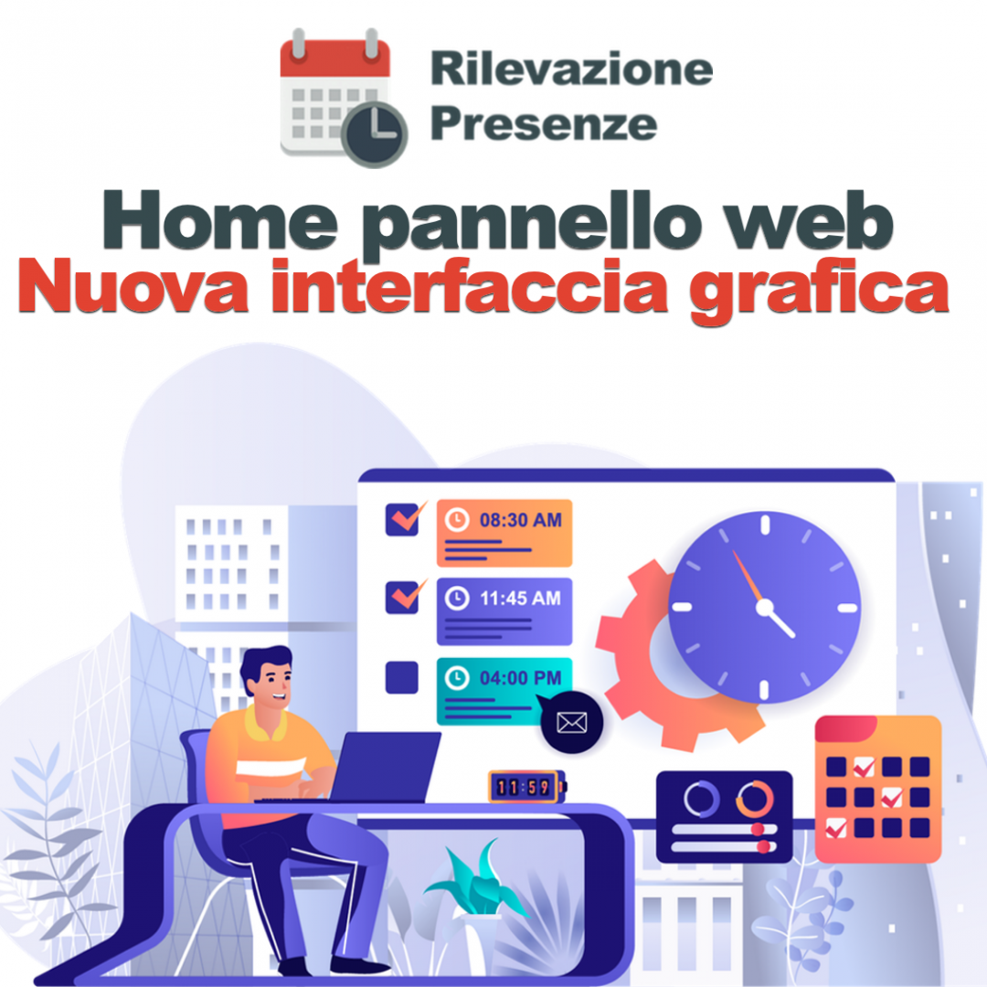 Nuova grafica dashboard Libemax Rilevazione Presenze 