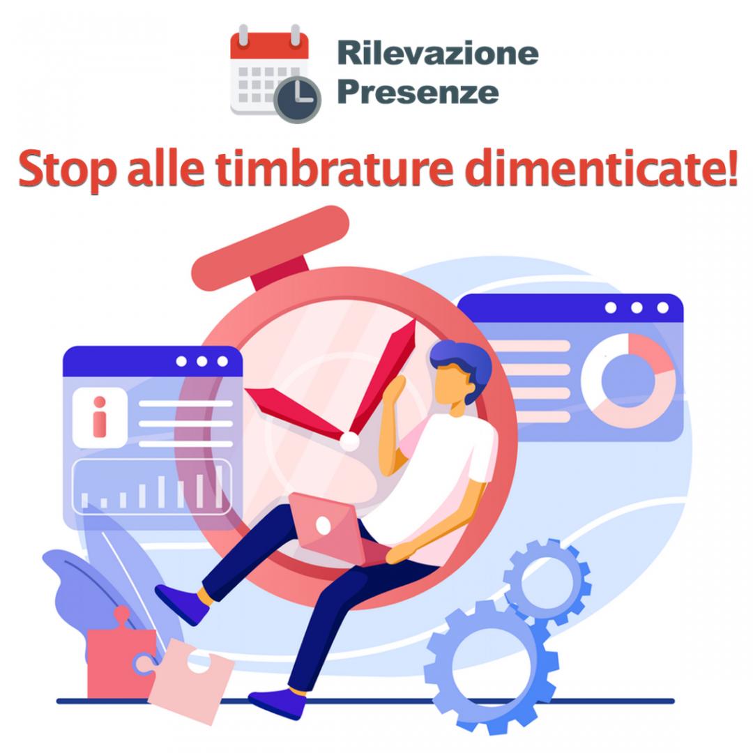 notifiche timbrature dimenticate App Rilevazione Presenze