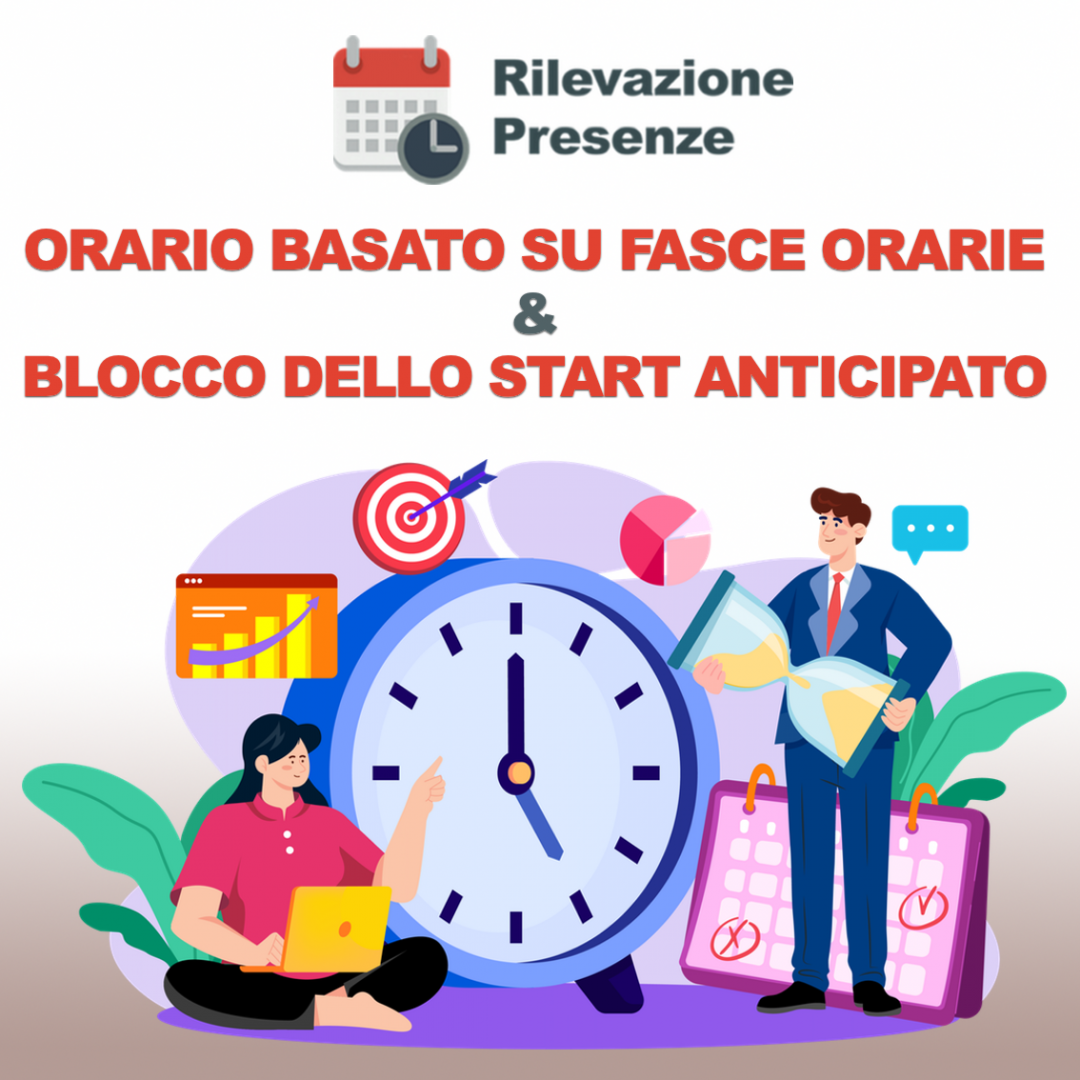 Libemax Rilevazione Presenze fasce orarie e blocco start timbratura anticipata