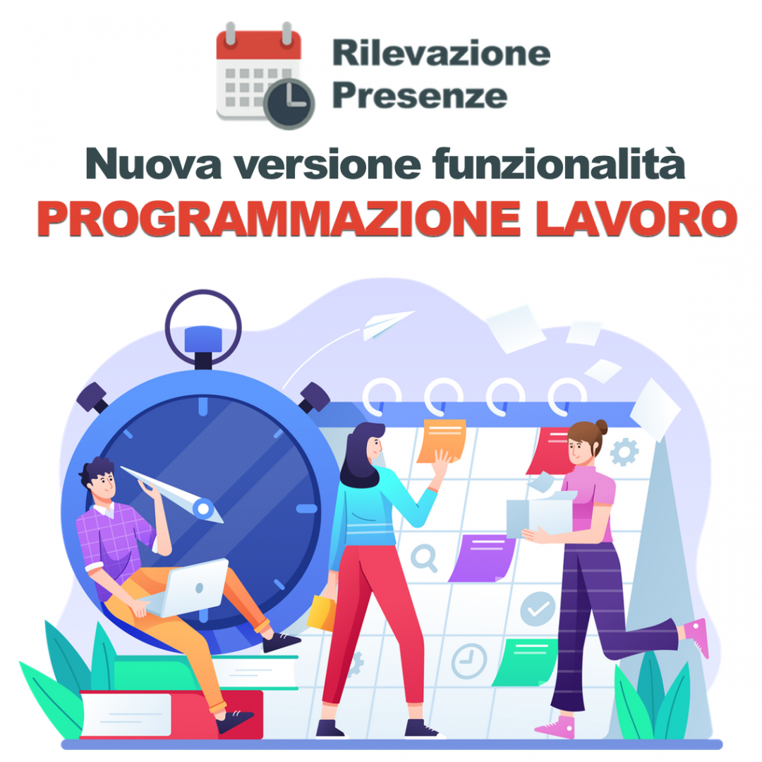 Funzione programmazione lavoro di Libemax Rilevazione Presenze 