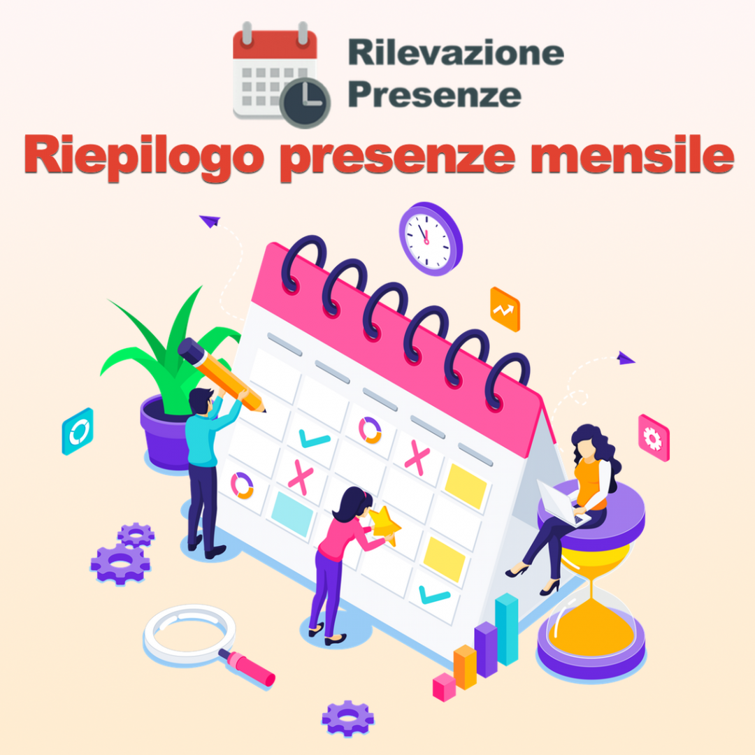 riepilogo presenze mensile app rilevazione presenze