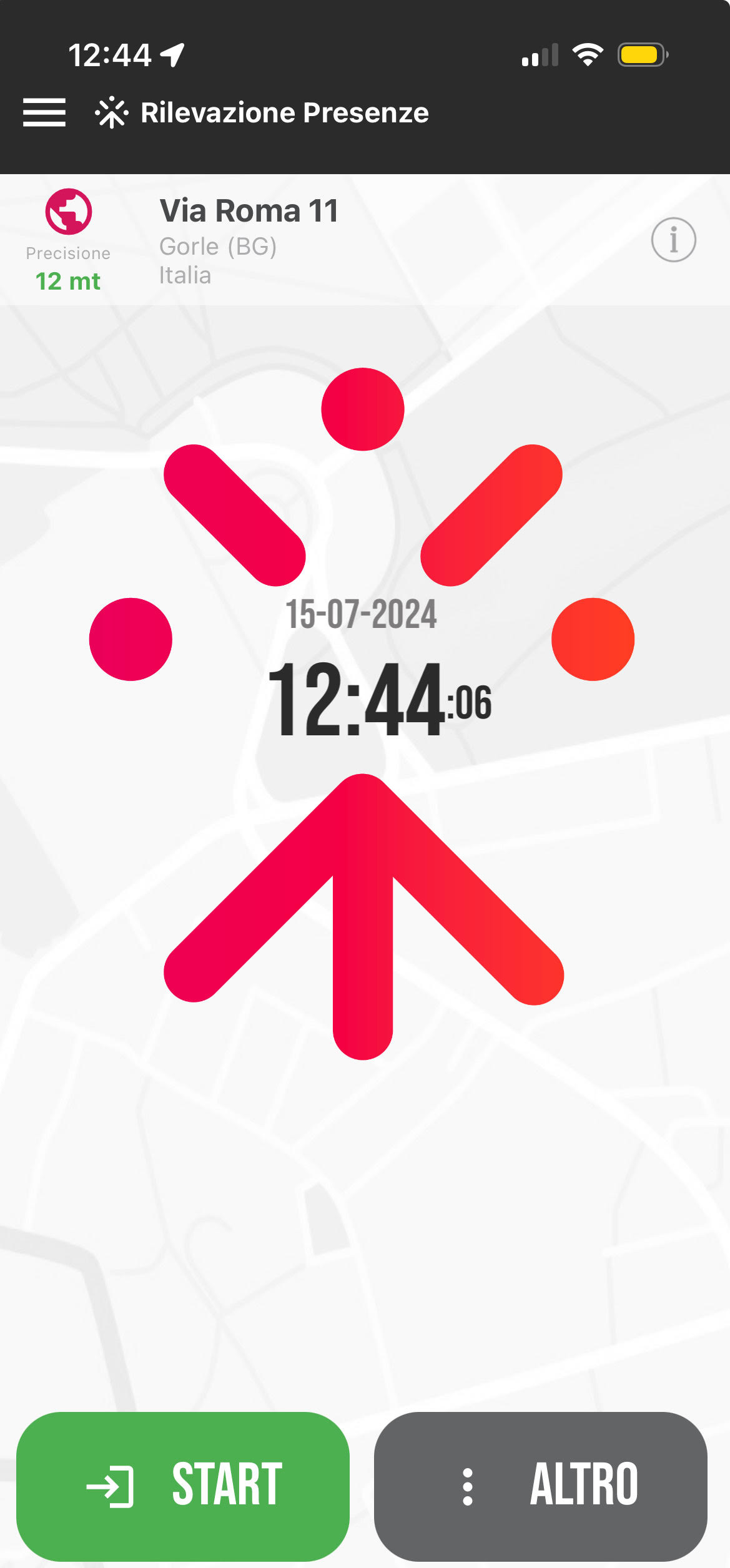 start app rilevazione presenze
